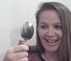 Girl with bent spoon